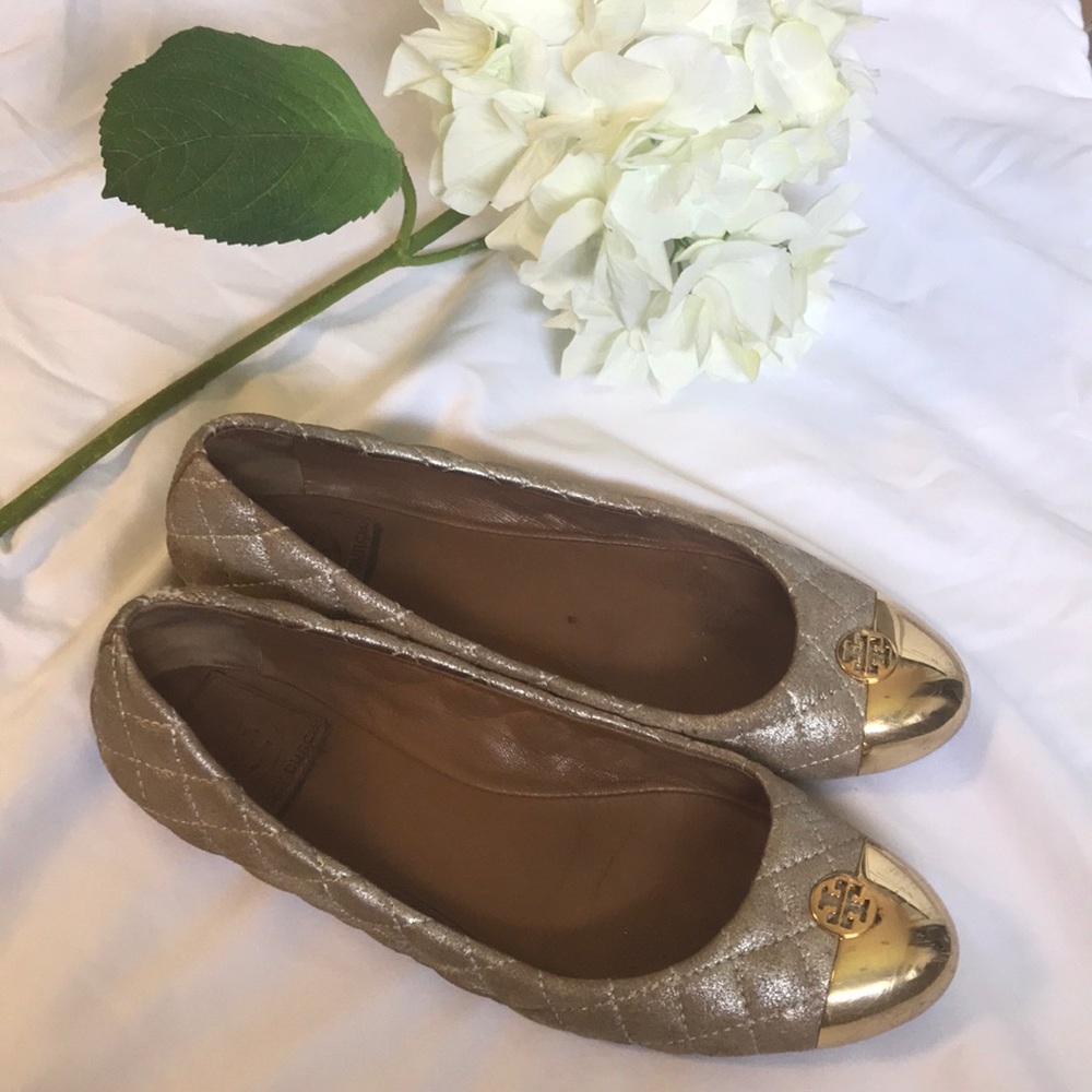 Tory Burch Metallic flats